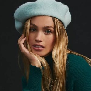 Anthropologie WYETH Wool GRAY Beret new without tags